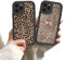 Zrutru 2 Pack Cheetah Print Phone Cases for iPhone 12 Pro Max Case Cherry Bow Leopard,TPU Bumper Shockproof Black Funda for Women Girls Drop Protection Case for iPhone 12 Pro Max 6.7 Inch
