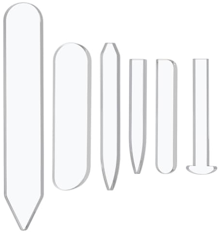BENECREAT 6 Stile Acryl Lünettendrücker Klare Schmuckfassungsschablone Für Edelsteine Cabochons Handfassung & Hammerfassung 5mm Dick