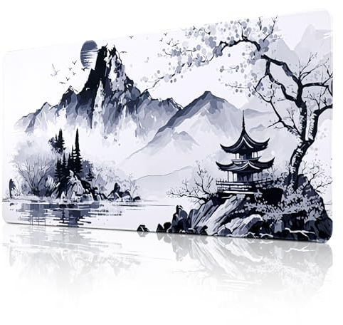 Yimomoyi Mauspad XXL, Großes Mouspad 900x400mm, Gaming Mausepad Improved Precision and Speed, Mousepad mit Vernähten Kanten (A90)