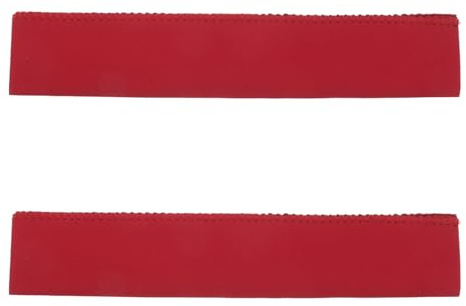 Didiseaon Housses de Pagaie Antidérapantes pour Kayak, Manchons de Poignée en Matériau Respirant Rouge, Protection 23,5 X 4,7 X 0,5 Cm, Coussinets Confortables pour Sports Nautiques