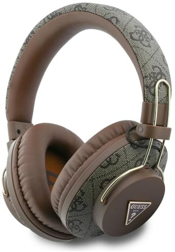 CG MOBILE Guess Dreieck-Logo Bluetooth ENC Over-Ear-Kopfhörer (Braun)