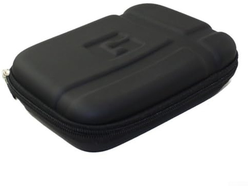 ZMdooreasy Custodia GPS in EVA per dispositivi da 5 pollici, custodia protettiva portatile con fodera morbida e cinghie elastiche per viaggi all'aperto, campeggio, escursionismo, navigazione (nero)