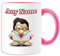 Elvis Presley - Taza de regalo personalizable (diseño de personajes de famosos de historia de pingüinos), mensaje de nombre, mensaje único de estrella tonta, divertida, cantante y bailarín