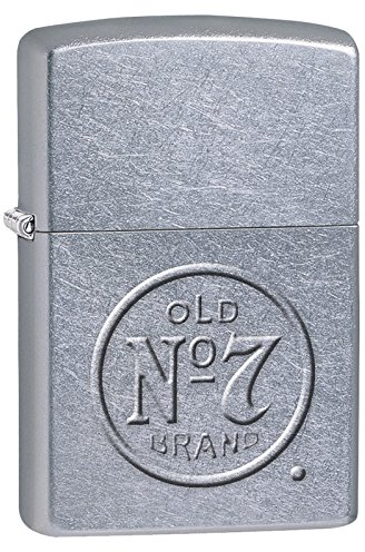 Zippo Jack Daniels-Street Chrome-Spring 2017 Feuerzeug, Silber, 5.8 x 3.8 x 2 cm