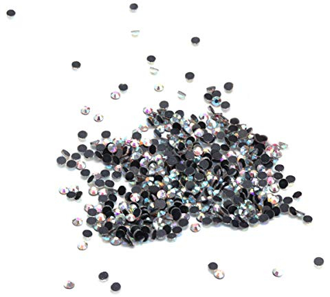 ULTNICE 1440 Stück 4mm AB Hotfix Strasssteine Flatback für DIY Schmuck Dekoration