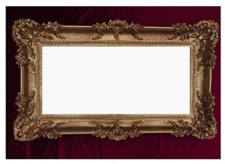 Lnxp Rahmen Gold 96x57 cm Hochzeitsrahmen Bilderrahmen Fotorahmen Antik Barock Rokoko Repro Shabby Chic RENAISSANCE JUGENDSTIL RETRO DESIGN MIT ORNAMENTVERZIEHRUNGEN LUXURIÖS PRUNKVOLL 75R