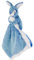 créations dani Doudou Lapin - Bleu