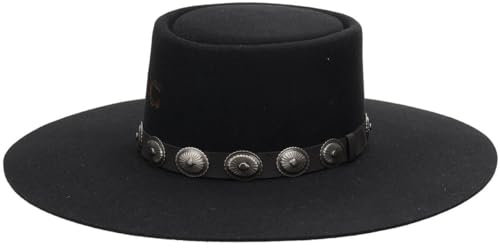 Charlie 1 Horse Damen-Wollmütze mit hoher Wüstenwolle, Cwhidt-2242P5 - Schwarz - Small