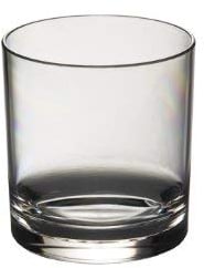 Virtually Glass Set of Roltex Unbreakable Reusable Polycarbonate Plastic Whiskey/Juice Glasses (Volume 227ml/8 oz Height 8.6cm Max Diameter 7cm) (4)