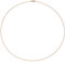 Jobo Damen-Halsreif aus 925 Sterling Silber rosegold vergoldet 1,1 mm 42 cm
