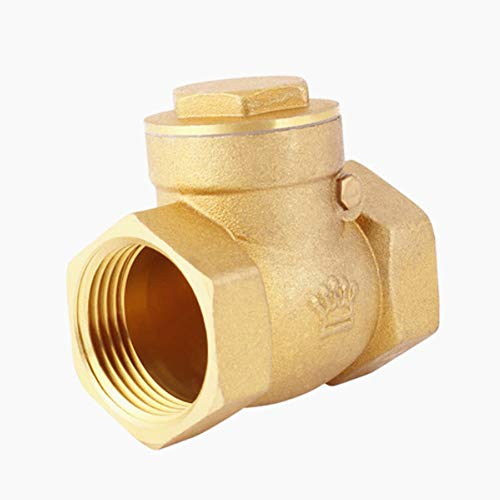 Nologo LSB-ADAPTERS, 1pc Messingdraht Mund Horizontal Rückschlagventil Komplette Kupferinnengewinde Rückschlagklappe 1/2 3/4 1 1-1/4 1-1/2 2 (Größe : DN40)