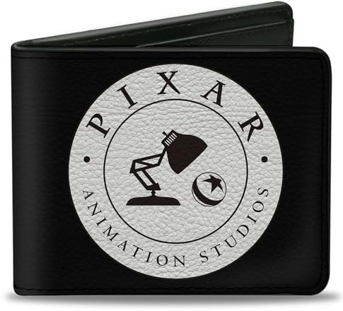 Buckle-Down Herren Disney Wallet Bifold Animation Studios Jr Icon, veganes Leder, Pixar Luxo Lampe und Ball, 10,2 x 8,9 cm