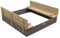 AXI Ella XL Bac à Sable Enfant Gris & Marron - 120 x 120 cm | Bac à Sable pour Enfants en Bois FSC avec Couvercle & Banc