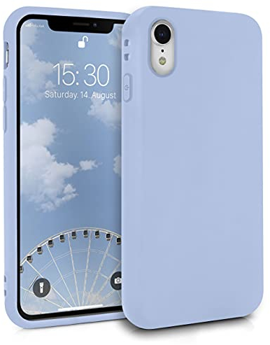 MyGadget Hülle kompatibel mit iPhone XR - robuste Handyhülle TPU Case Slim Silikonhülle - Back Cover Kratzfest Schutzhülle matt Baby Blau