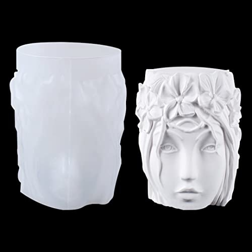 Zayookey Silikonform Epoxidharz Kerzen Gießform Mädchenstatue DIY Resin Kerzenform Duft Candle Mold für 3D Handgemachte Seife Wachs Kunsthandwerk aus Kunstharz (Candle Mold)