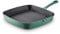 Barbary & Oak BO800257GRN Cast Iron Grill Pan with Durable Enamel Interior, 23cm, Verdigris Green