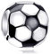 Fußball Football Charm, passt Pandora Sport Armband/Halskette, 925 Sterling Silber Schwarzer Emaille Fussball Perlen, Geschenk für Tochter/Sohn/beste Freunde/Junge/Papa