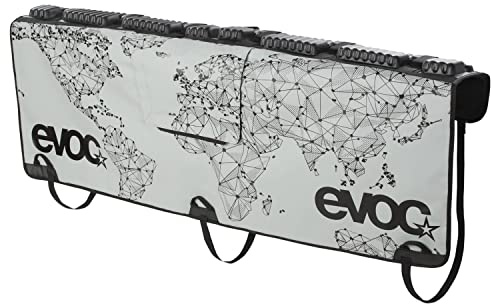 EVOC Tailgate PAD Curve Tailgate Protector (high-Quality Bicycle Accessory, Quick Access to the Tailgate Lever, Aluminium Fastening Hooks, Size: XL, Dimensions: 2 x 100 x 160 cm, 13.6 kg), Stone