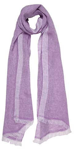 Stola unisex 100% lino 50X180 cm, made in Italy (lilla)
