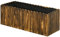 Outsunny Jardinera de Madera Rectangular Macetero de Jardín con Orificio de Drenaje y Tela no Tejida Huerto Urbano para Plantas Flores Hierbas para Terraza Patio 80x30x30 cm Marrón