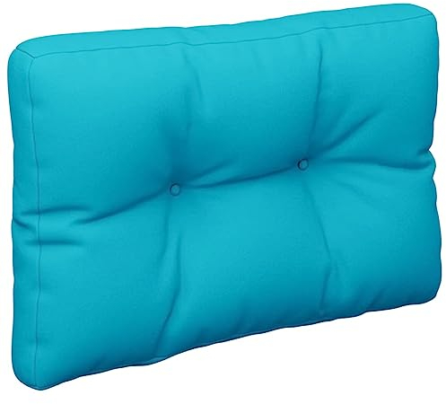 vidaXL Palettenkissen, Palettenauflage Polster für Europaletten, Palettenpolster Palettensofa Kiseen Indoor Outdoor, Türkis 50x40cm Stoff