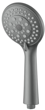 INEX Europa AL 88088 GRY Grand pommeau de douche mobile anti-calcaire avec 5 modes de jet (gris)