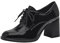 Tamaris Damen Trotteur Vegan Blockabsatz; Black PATENT/schwarz; 37