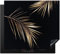 KitchenYeah© Copri Piano Cottura 59x52 cm Coprifornelli Tappetino per Induzione Fornello Tutto per la Cucina Foglie - Piante - Oro - Nero - Lusso