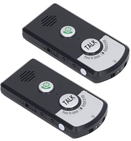 2 Way Voice Intercom, 2 Pcs Wireless Intercom Unit Super Long Range Wireless Intercomunicador Waterproof Intercom Doorbell System Unit for Household, Office, Laboratory Environment