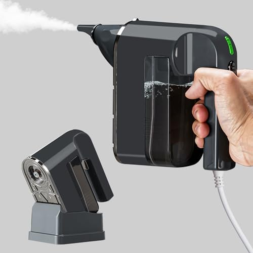 Dragosum Nettoyeur Vapeur à Main, Vapeur Portable prêt en 30s avec Niveau d'Eau Visible, Kit de 15 accessoires chauffant rapidement pour Canapé, Tapis, Tissus, Vitre, Matelas, Sol, Voiture