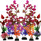 QUOZUO 10 Stück Aquarium Pflanzen Bunt Deko, Aquarium Zubehoer Künstliche Pflanzen fur Aquarium, Bunt aquariumpflanzen Dekoration