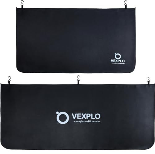 VEXPLO® Dicker Kotflügelschoner Kotflügel Schutzmatte 2 Stück Kfz Kotflügelschoner Magnetisch Auto Werkzeug mit Haken, Große und Universelle Passform für Limousinen oder SUVs (XL)