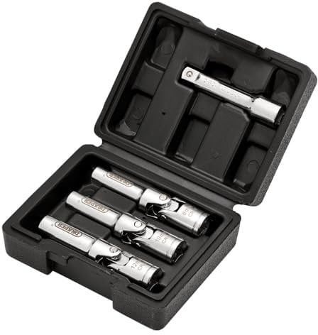 Draper 4 Piece Glow Plug Socket Set, 3/8 Sq. Dr. - 13605 - CRV Steel