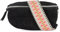 lePelou Bauchtasche aus Veloursleder, Wildleder Bauchtasche, Festival Tasche, Cross Body Tasche, Gürteltasche, Geschenk (Schwarz 1, M)