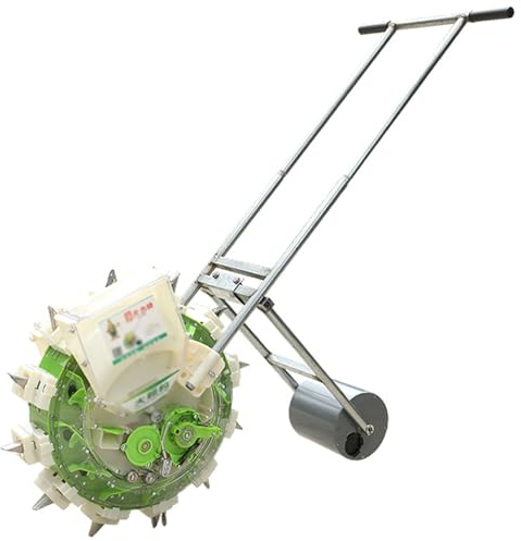 SACLMD Portable Hand Push Seeder,Hand-Push Roller Seeder,Row Planter Corn Planter Seeder,for Soy Peanut Corn Cotton Soybean,8nozzle