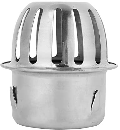 JTLB Runder Bodenablauf aus Edelstahl, Ideal Zuhause, Badezimmer, Außenhof, Balkon – Verstopfungshemmend und Hohe Wasserdurchflussrate (75-mm-Rohr (3 Zoll))