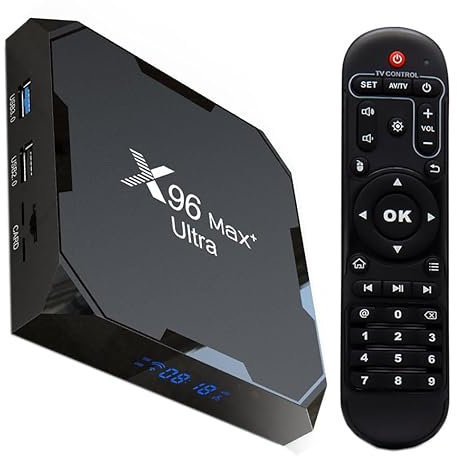 X96 Max+X4 Amlogic S905X4 Smart TV Box Android 11.0 4G RAM 64G ROM Media Player Dual WiFi 2.4GHz/5GHz BT4.1 8K 100M Smart TV Box