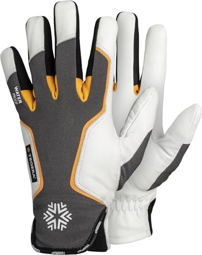 Tegera 7795 Dynamic Strength Winter-Arbeitshandschuhe – Wasserdicht, Thinsulate Futter, Vollnarben Ziegenleder, Kälteschutz, 9 (1 Paar)