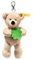 Steiff Anhänger Teddybär Fynn 12cm beige Good Luck, Glücksbringer, kuscheliger Teddy aus Plüsch, vierblättriges Kleeblatt aus Filz, ideale Geschenkidee, waschmaschinenfest