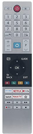 VINABTY RC45151 CT-8561 Sustitución del Mando a Distancia Apto para Toshiba 43 Inch TV/Smart LED LCD TV 43UK3163DG 24WK3C63DA 24WL3C63DA 24WL3C63DAA 32W2863DG 32W2963DG 39L2863DG 39L3863DA 39L3863DG