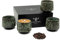Pheniox | Cappuccino Tassen Set Tibet Green | 4-teilig | 180 ml | hochwertige Tassen aus Steingut | ohne Henkel | spülmaschinenfest | Kaffee | Espresso | Mokka | Geschenk Mann Frau