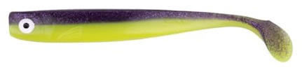 ZECK - Angelköder, Kunstköder, Gummifisch - Zander Gummi | 16cm - Purple Chartreuse | 2 STK.