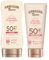 Hawaiian Tropic Glowing Protection Ultra Radiance - Loción Solar Protectora SPF 50, Protege la Piel, Fragancia de Frutas Tropicales180 ml (Individual) + Glowing Protection Facial SPF 50 (50 ml)