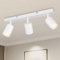 TaFiCo Deckenstrahler LED 3 Flammig - Deckenlampe Strahler Innen Weiß GU10 - LED Deckenleuchte Spot Schwenkbar Modern - Wandstrahler Deckenspot für Wohnzimmer Schlafzimmer Küche - Ohne Leuchtmittel