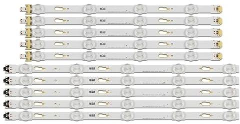 MAKAZHZZRM Striscia di retroilluminazione a LED (10) Adatta for Samsung UE40JU6000U UN40JU6500G UE40MU6120K UE40JU6072 UN40KU6300G UE40MU6000 UE40JU7000U UE40KU6020