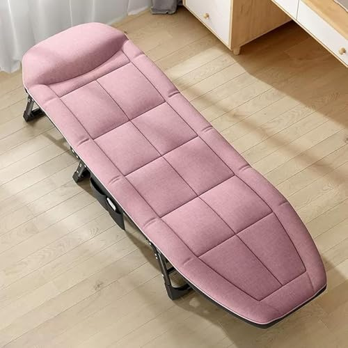 ZHANGshouf Pink Gravity Chair, Klappbare Liege für drinnen und draußen, Verstellbares Campingbett,
