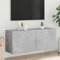 Vetnasa Meuble TV Mural Gris béton 100x30x41 cm,Meubles,Meubles TV,Gris,17.32kg,836969