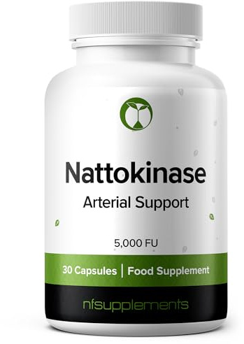 Nattokinase 5000 FU Capsules with Oregano & Motherwort | 3 Ingredient Formula for Arterial Support | 3rd Party Tested with Certificate of Analysis | Vegan | UK GMP Made | 30 Capsules (30)