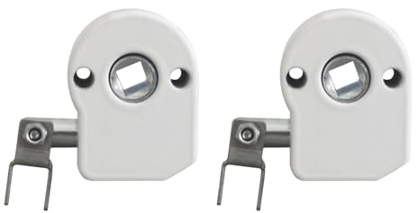 Máquina toldo Universal para Engranaje recogedor de toldos Mecanismo toldo Manual Vertical Gancho Anillo máquina para terraza Jardin Exterior Camping (Blanco, con Hebilla de conexión 2pc)