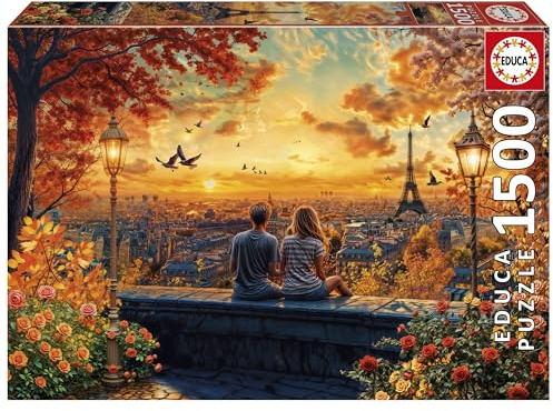 Educa - 1500-Teile-Puzzle für Erwachsene | Verliebtsein in Paris | Maße: 85 x 60 cm | Ab 14 Jahren (20569)